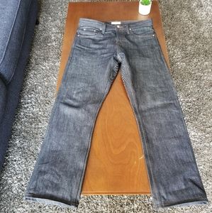 Unbranded raw denim, straight fit, size 33